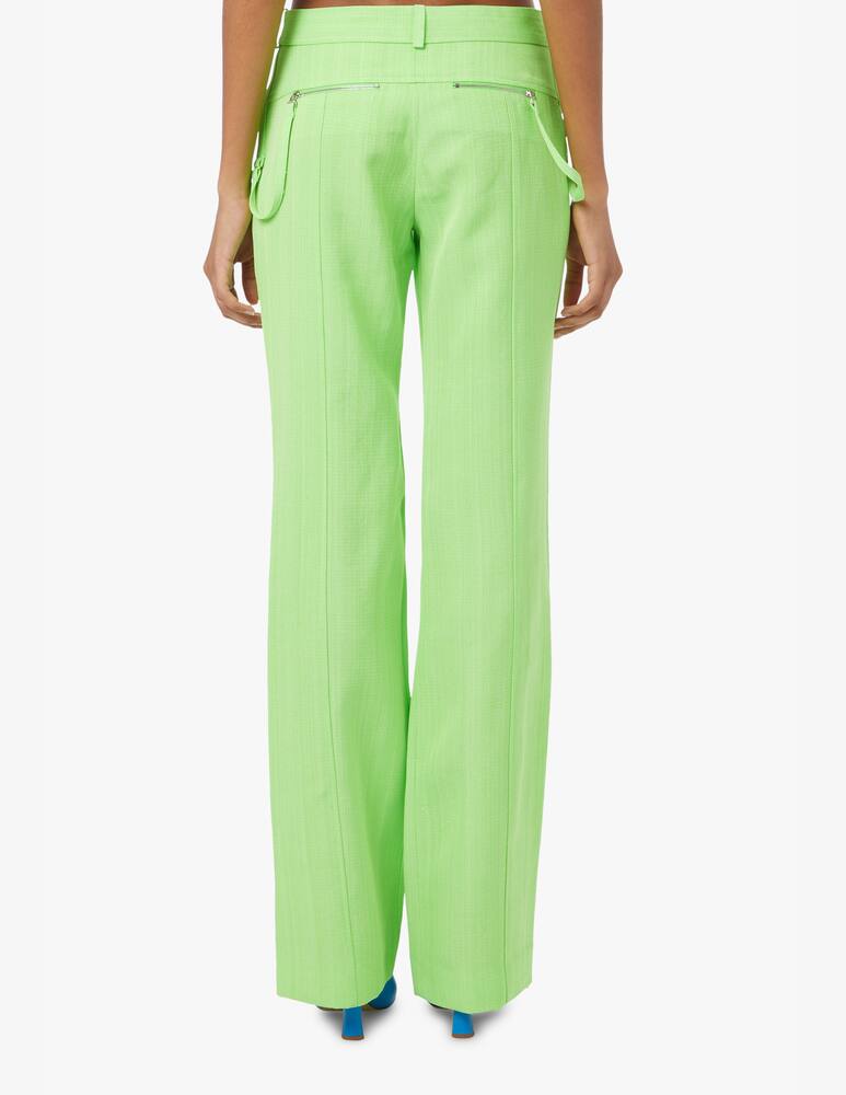 rinascente Jacquemus Pantalone alta straight Melodia - verde