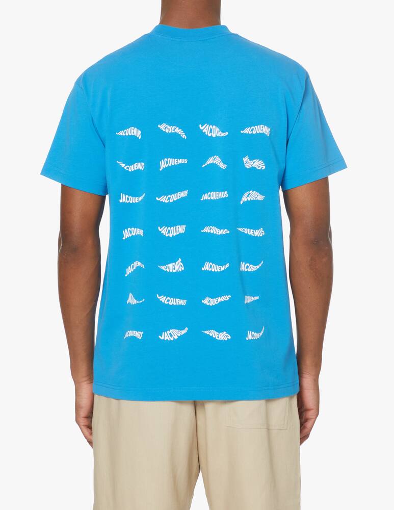 rinascente Jacquemus Maglietta girocollo vague logo ao - blu