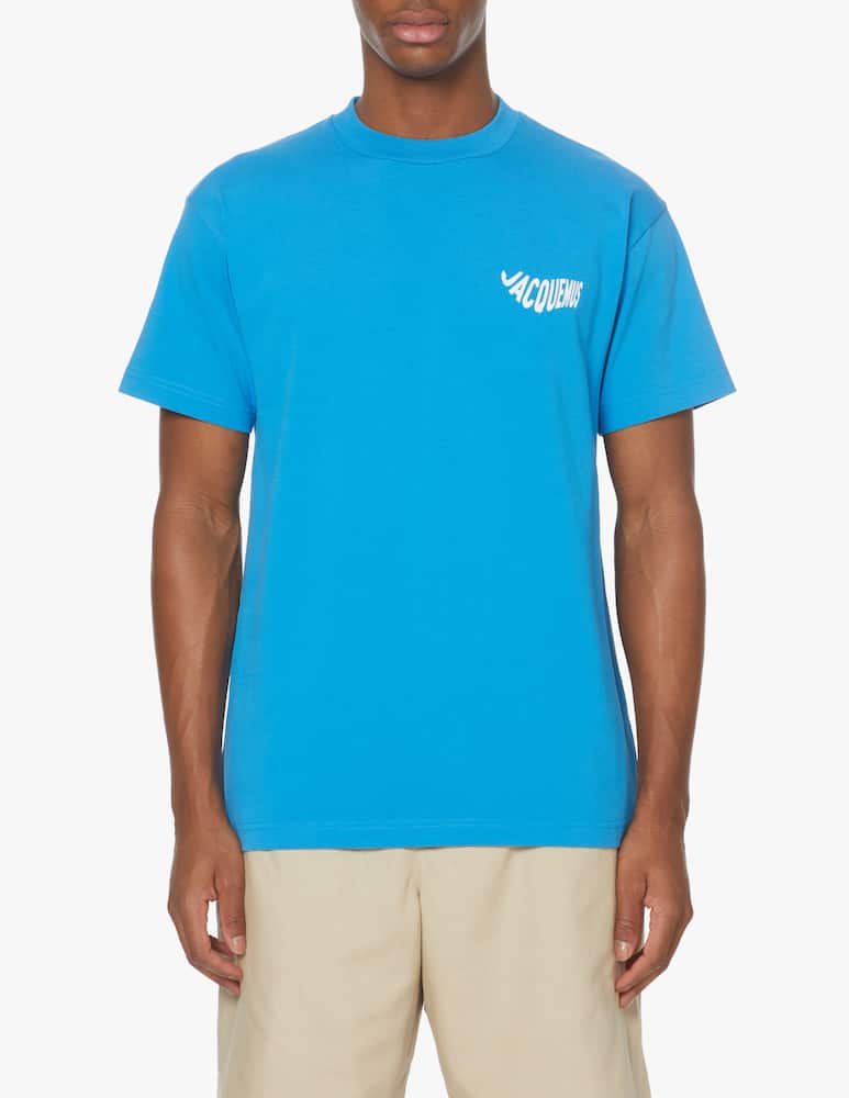 Jacquemus Maglietta girocollo vague logo ao - blu - immagine 1 Jacquemus Maglietta girocollo vague logo ao - blu - immagine 1