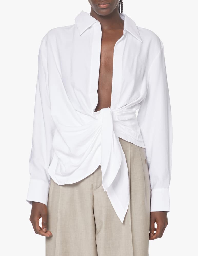 Jacquemus Camicia con nodo davanti Bahia - immagine 1 Jacquemus Camicia con nodo davanti Bahia - immagine 1