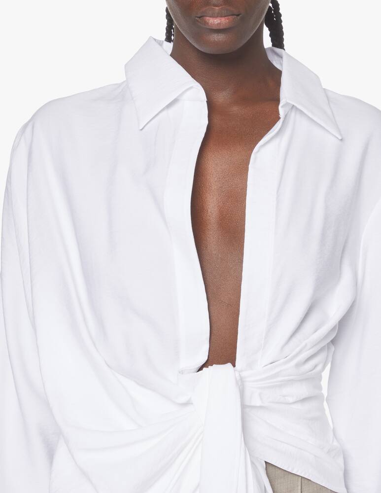 rinascente Jacquemus Camicia con nodo davanti Bahia