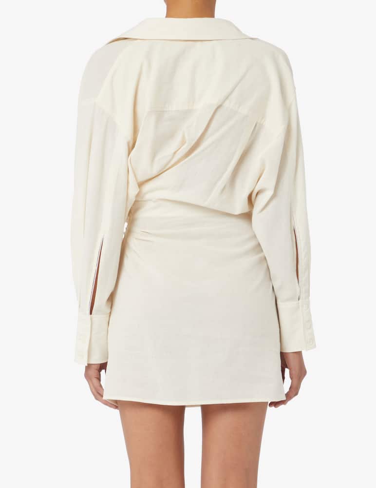 Jacquemus Abito corto con nodo frontale Robe Agui - Bianco - immagine 3 Jacquemus Abito corto con nodo frontale Robe Agui - Bianco - immagine 3