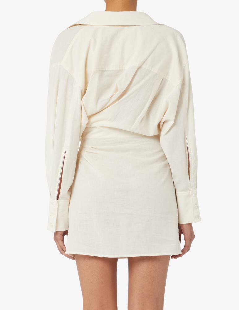 rinascente Jacquemus Abito corto con nodo frontale Robe Agui - Bianco