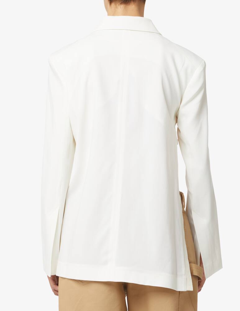 rinascente Jacquemus Veste Baccala blazer knot - White