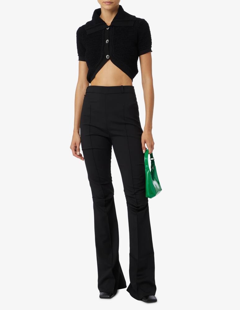 rinascente Jacquemus Cardigan Campana crop 3 buttons - Black