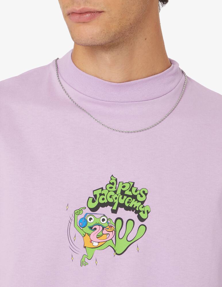 rinascente Jacquemus Maglietta rana rosa stampata - Viola