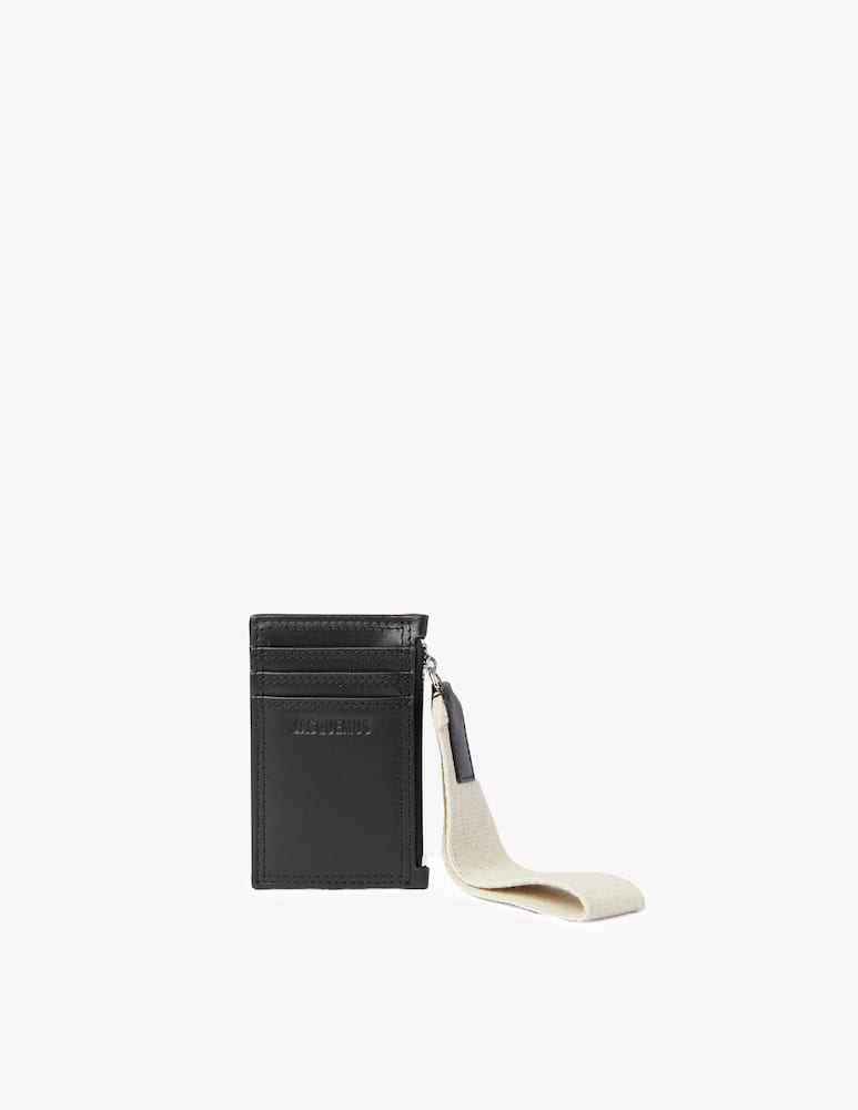Shop Jacquemus Card holder Black on Rinascente
