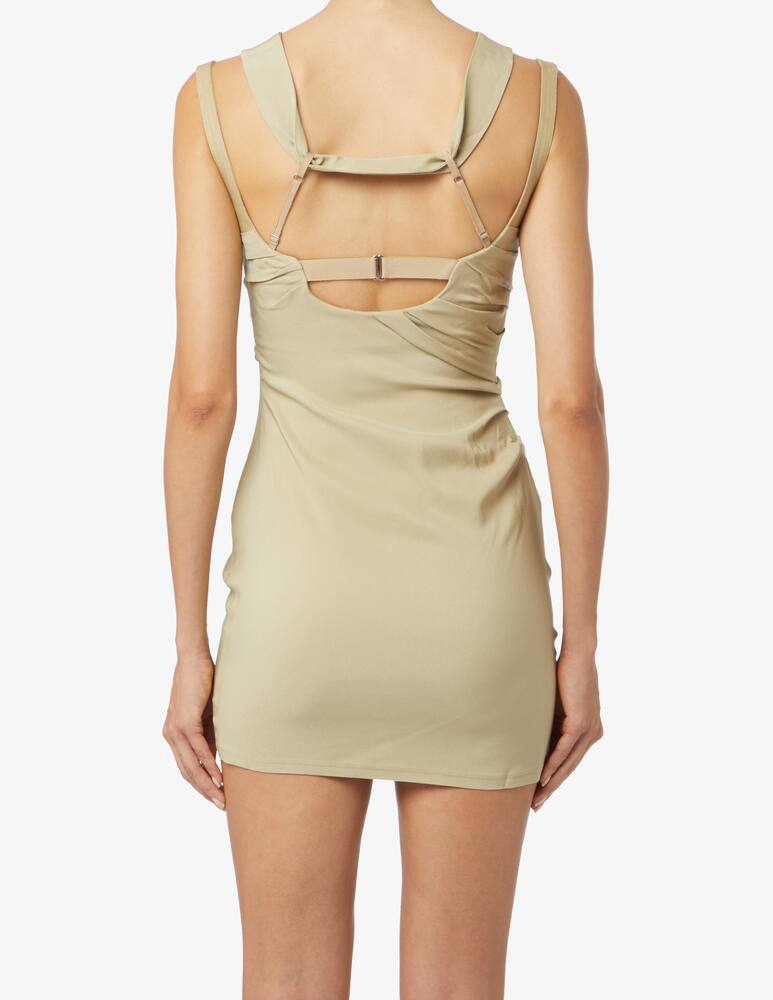 Jacquemus Vestito corto Robe Soffio - Beige - immagine 3