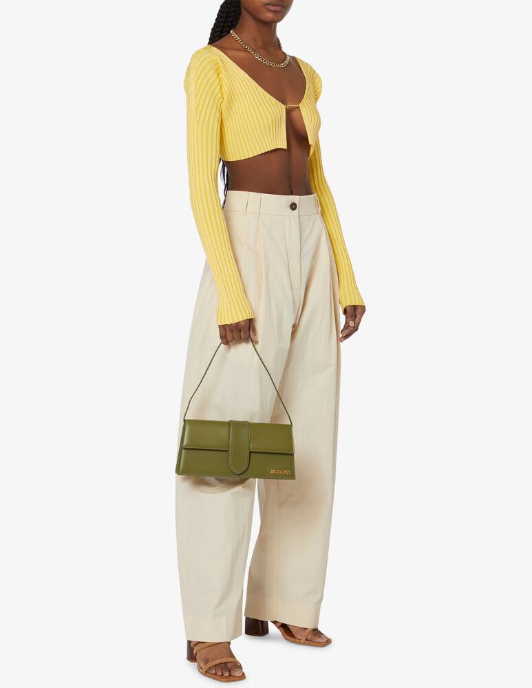 rinascente Jacquemus Pralu crop cardigan logo hook