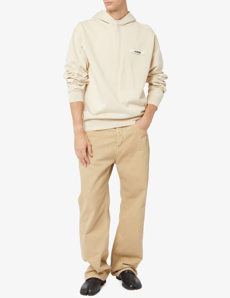 rinascente Jacquemus Felpa cappuccio con logo piccolo