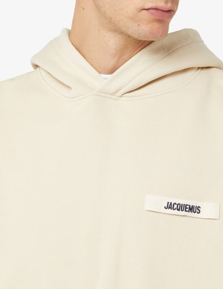 rinascente Jacquemus Felpa cappuccio con logo piccolo