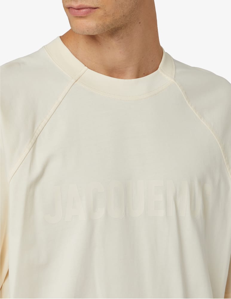 rinascente Jacquemus Maglietta typo logo ton sur tone