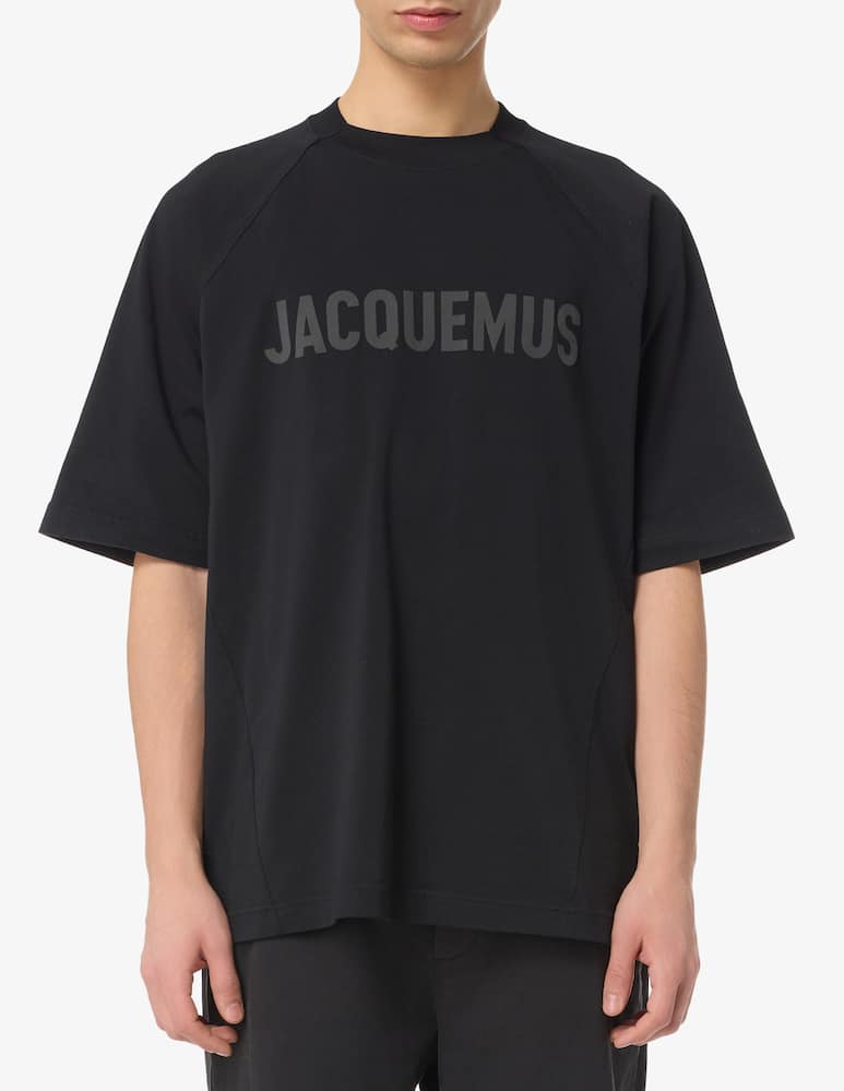 Jacquemus Maglietta typo logo ton sur tone - immagine 1 Jacquemus Maglietta typo logo ton sur tone - immagine 1