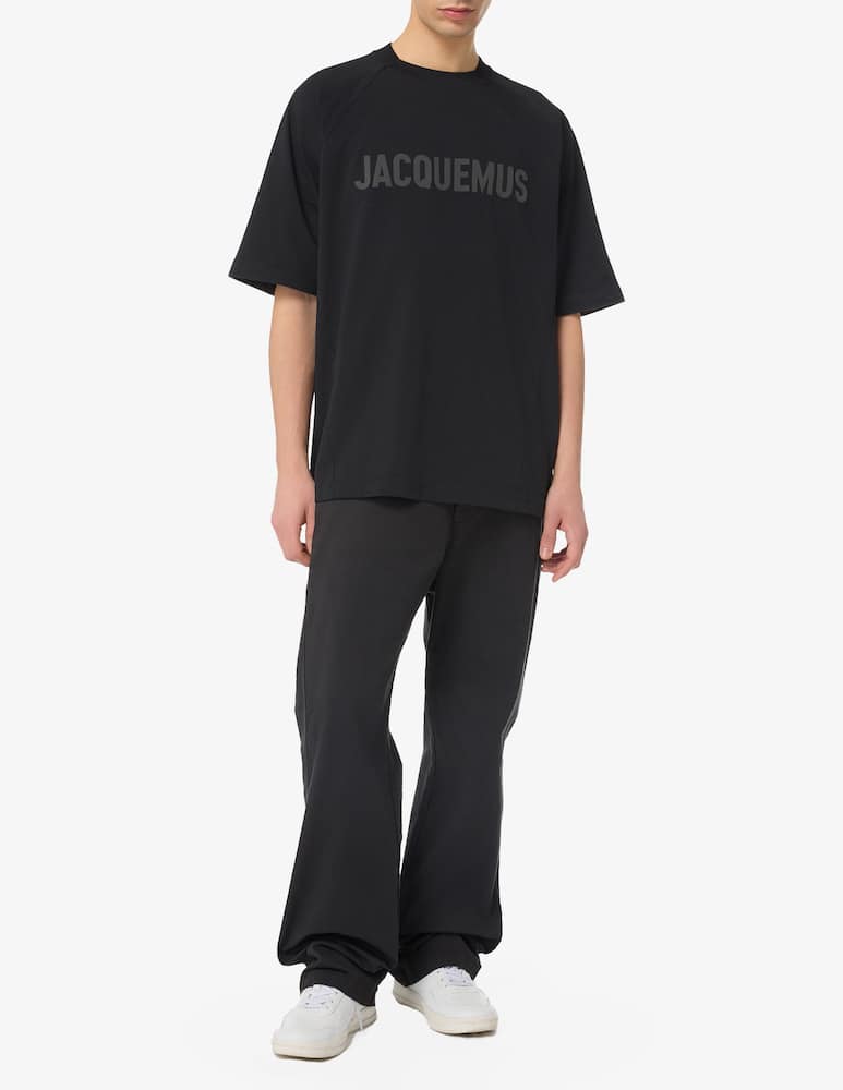 rinascente Jacquemus Maglietta typo logo ton sur tone