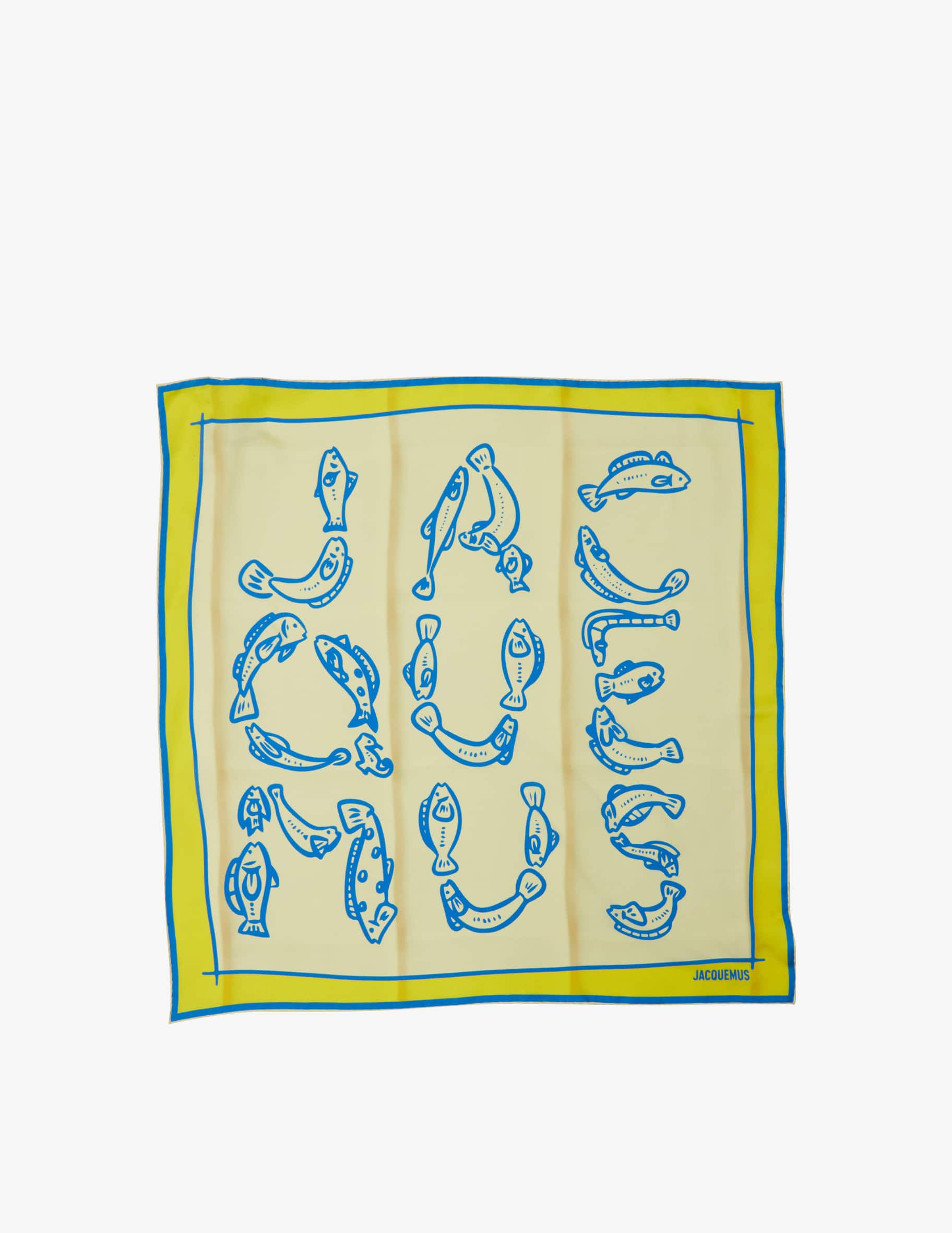 JACQUEMUS LE BANDANA PESCO ジャックムス　バンダナ Jacquemus Le Bandana Pesco Silk Scarf - Multi Print - One
