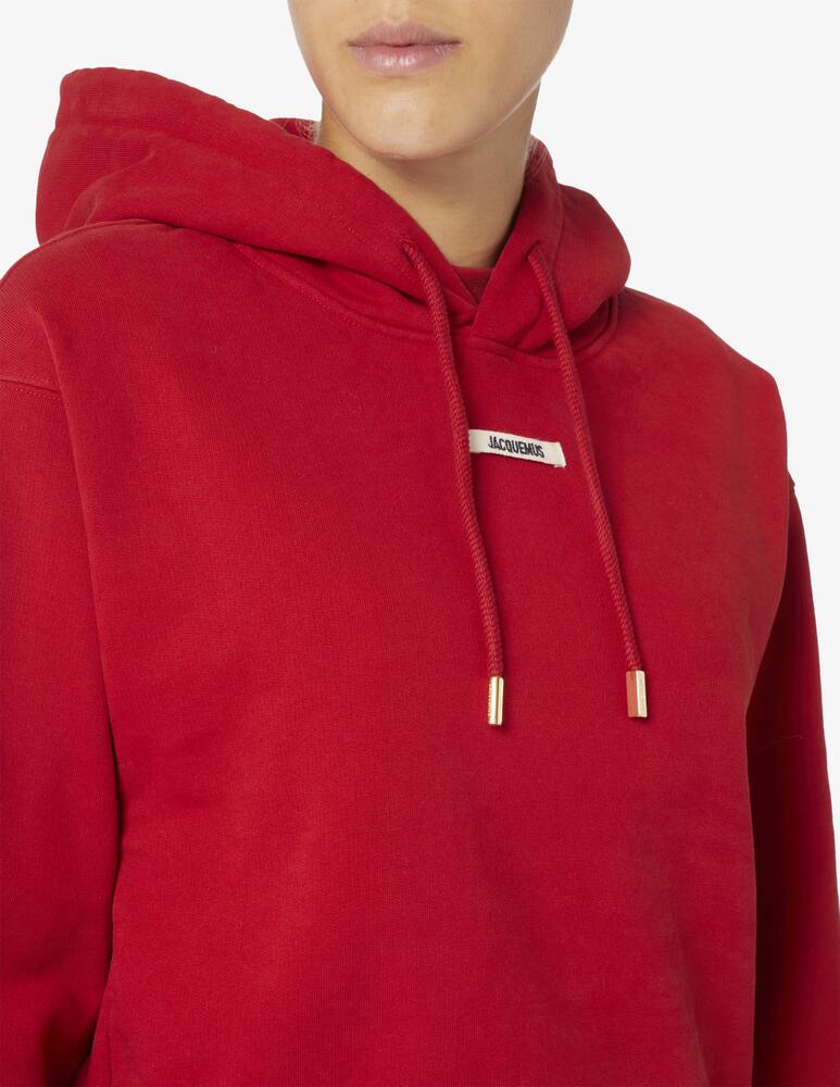 Jacquemus Felpa con cappuccio in cotone - immagine 4 Jacquemus Felpa con cappuccio in cotone - immagine 4