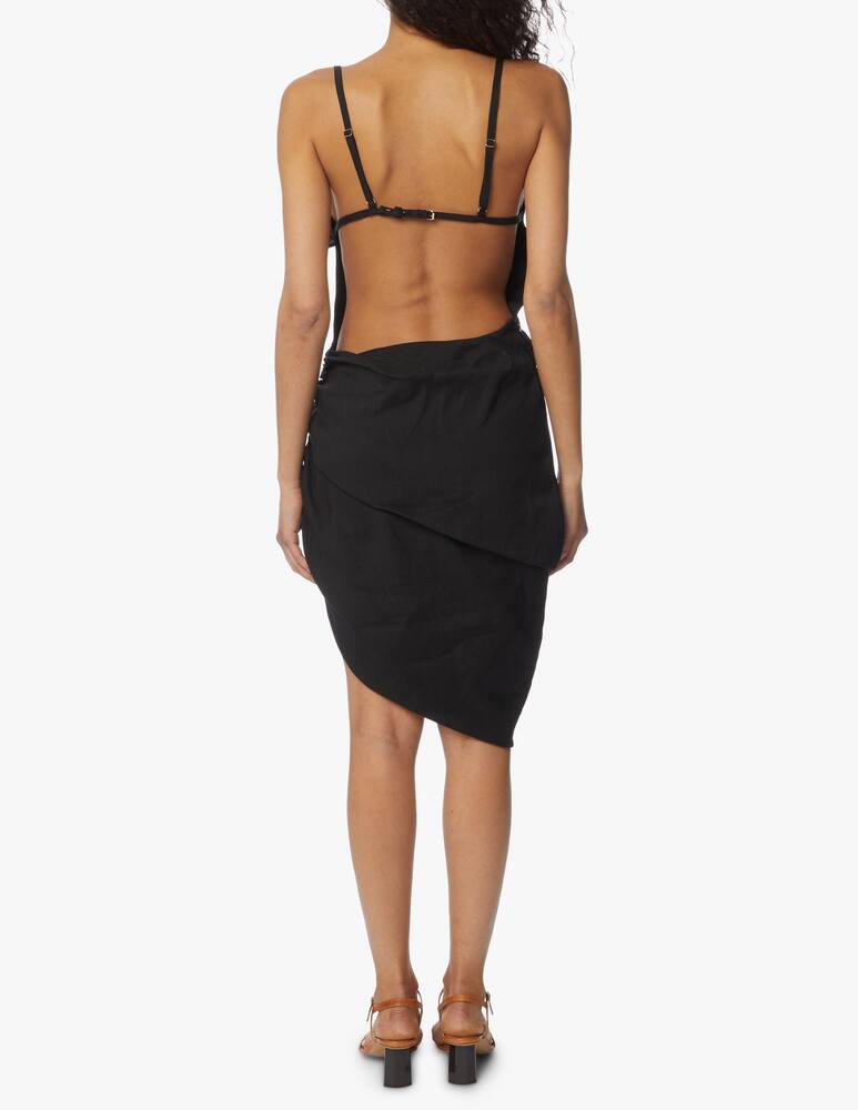 rinascente Jacquemus Abito corto asimmetrico con spacco Saudade