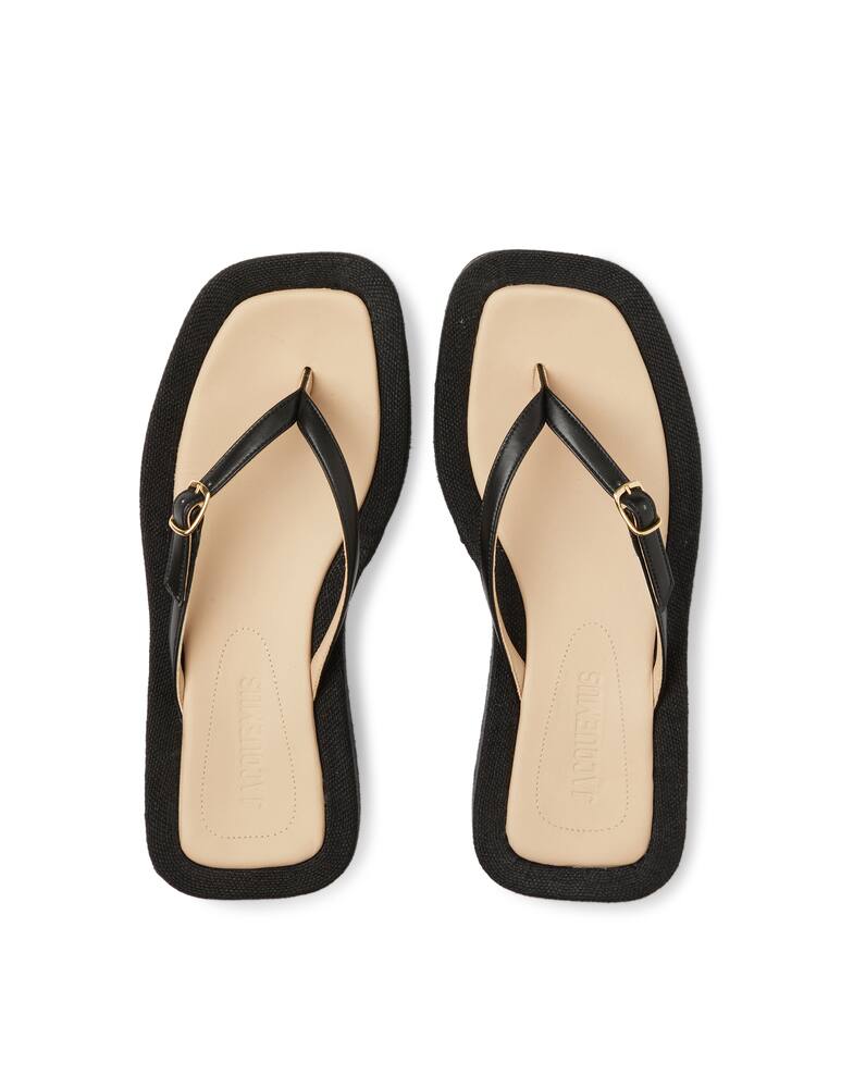 rinascente Jacquemus Tatanes platform leather flip-flops