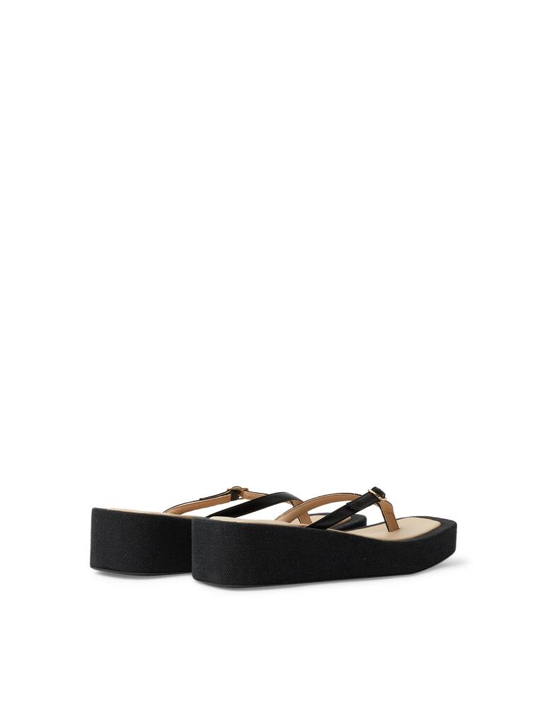 rinascente Jacquemus Tatanes platform leather flip-flops