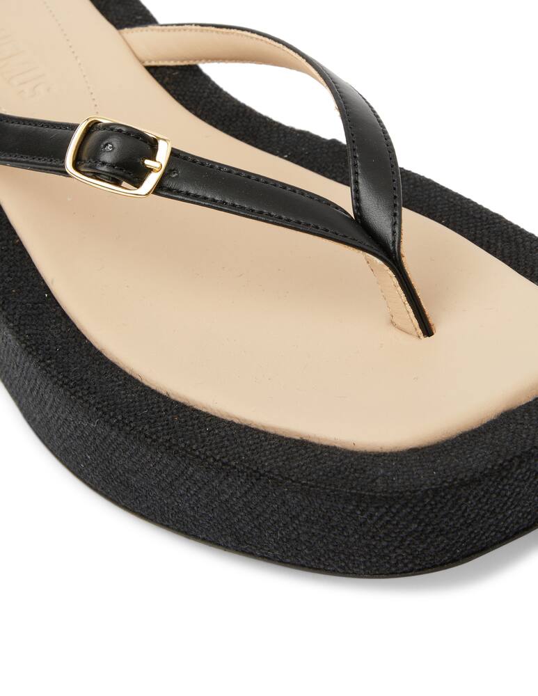rinascente Jacquemus Tatanes platform leather flip-flops