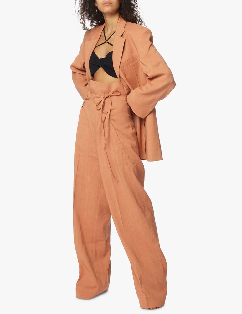 rinascente Jacquemus Novio high rise palazzo trousers