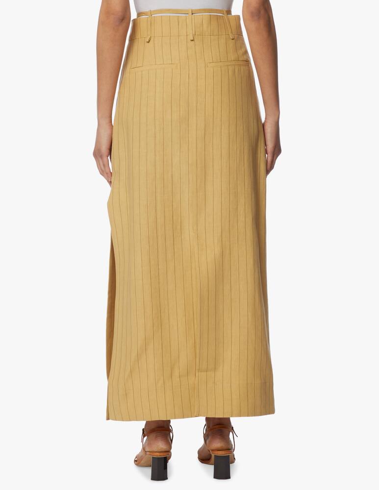 rinascente Jacquemus Gonna lunga gessata con spacco Terraio