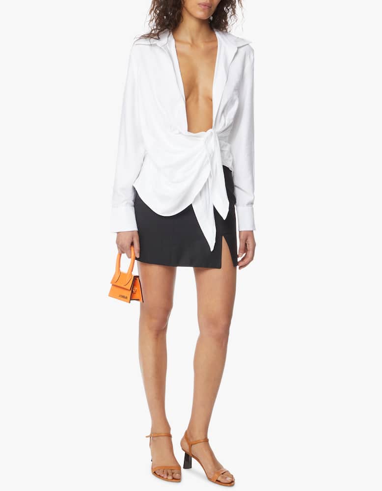 rinascente Jacquemus Camicia asimmetrica con nodo Bahia