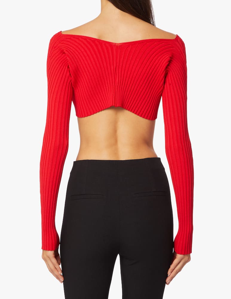 rinascente Jacquemus Cardigan corto senza cuciture La Maille Pralù