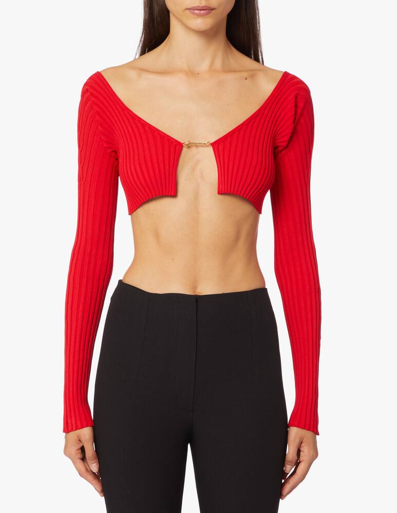 rinascente Jacquemus Cardigan corto senza cuciture La Maille Pralù