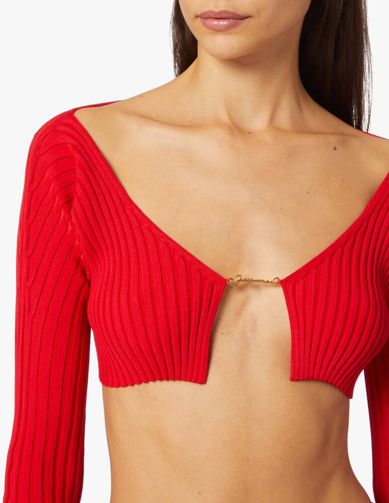 rinascente Jacquemus Cardigan corto senza cuciture La Maille Pralù