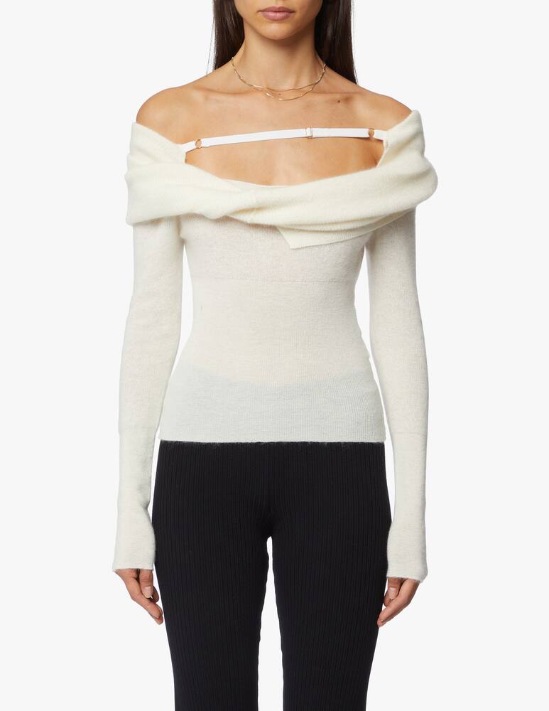 rinascente Jacquemus Off-the-shoulder sweater La Maille Ascua