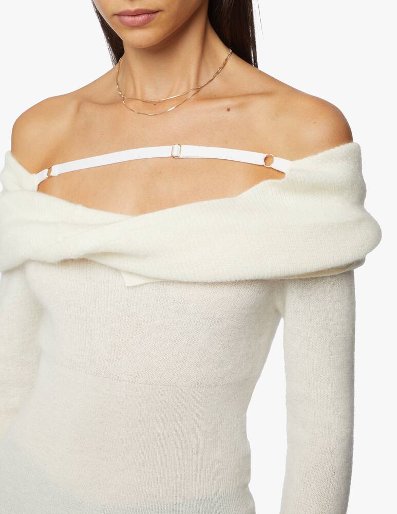rinascente Jacquemus Off-the-shoulder sweater La Maille Ascua