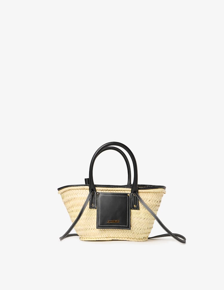 rinascente Jacquemus Shopper a mano in rafia Petit panier