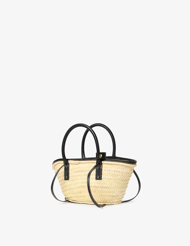 rinascente Jacquemus Shopper a mano in rafia Petit panier