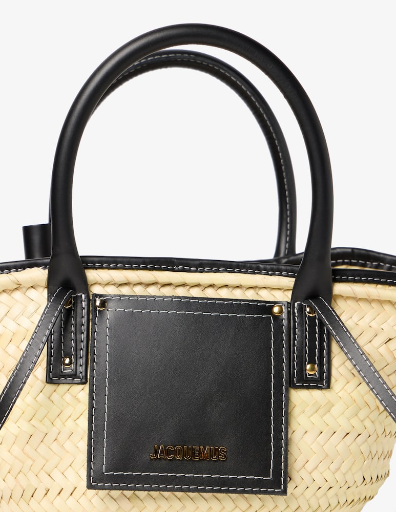 rinascente Jacquemus Shopper a mano in rafia Petit panier