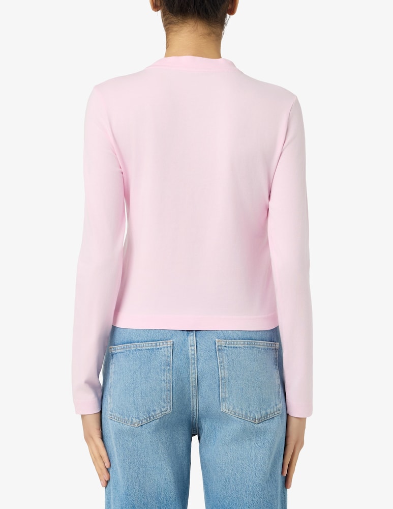 rinascente Jacquemus Logo patch long-sleeve Le t-shirt