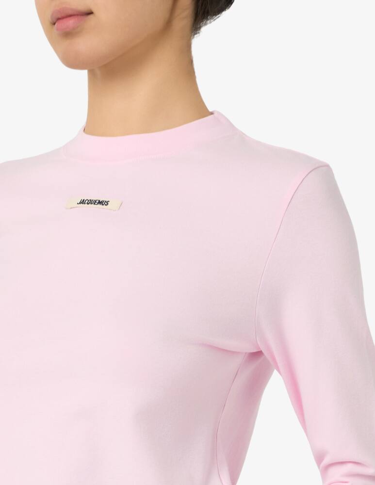 rinascente Jacquemus Logo patch long-sleeve Le t-shirt