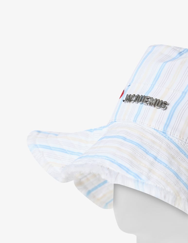 rinascente Jacquemus Striped embroidered bucket hat