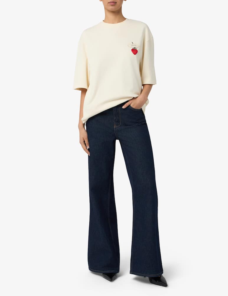 Jacquemus T-shirt patch fragola - immagine 2 Jacquemus T-shirt patch fragola - immagine 2