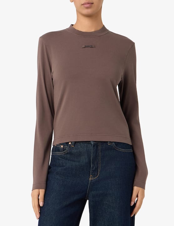 Jacquemus - T-shirt aderente a maniche lunghe con gros-grain - €190,00