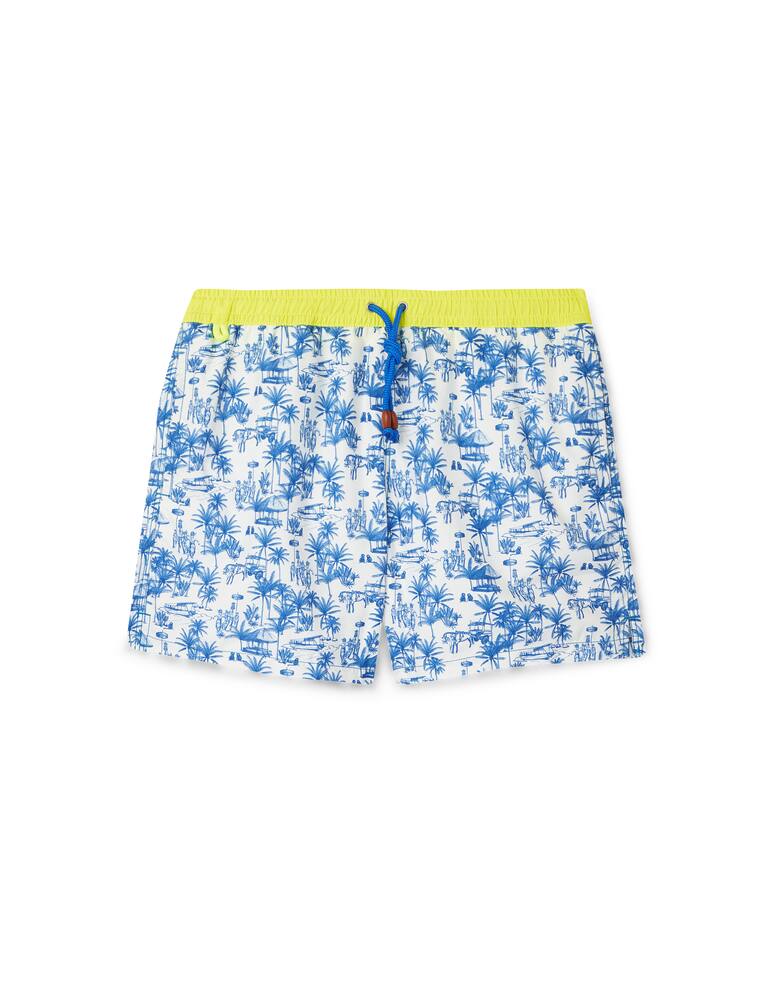 rinascente Gili's Trawangan toile de jouy balinaise swimshorts 
