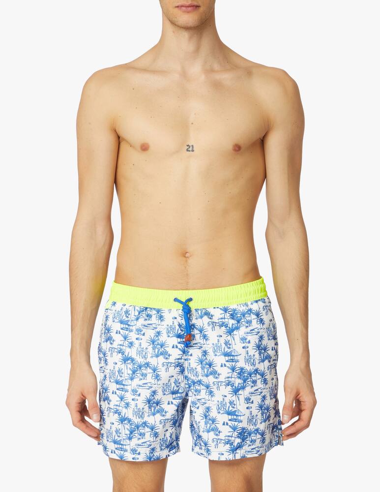 rinascente Gili's Trawangan toile de jouy balinaise swimshorts 