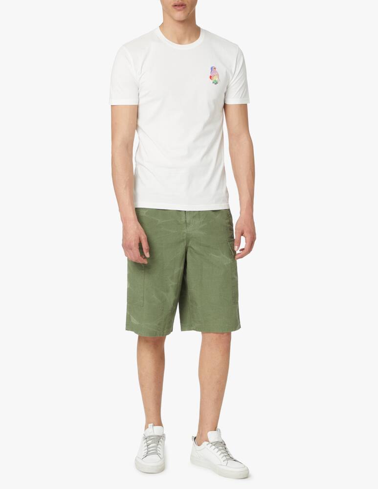 rinascente Olow Maglietta manica corta pattinatrice ricamo - bianco