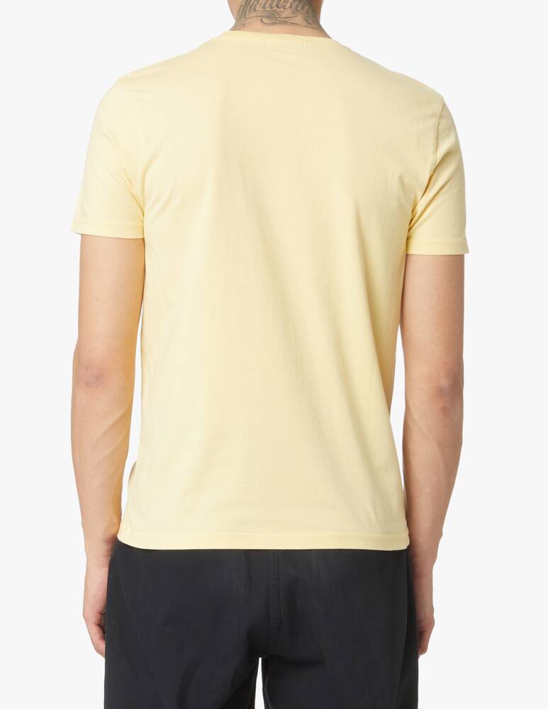 rinascente Olow Maglietta manica corta macchina fotografica ricamo - giallo