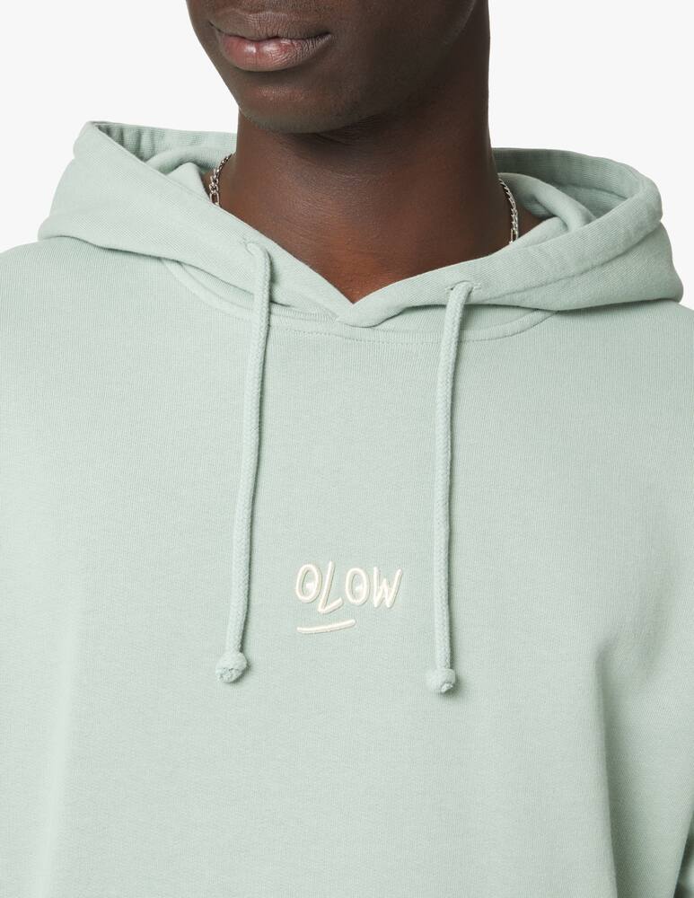 rinascente Olow Small logo hoodie - green