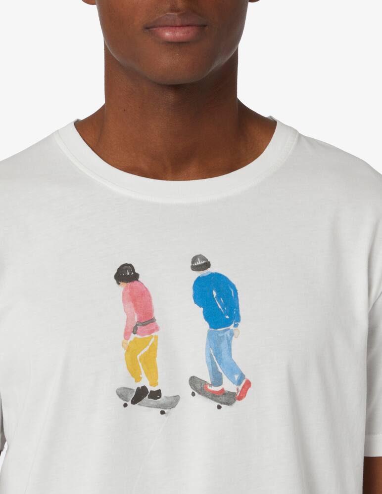 rinascente Olow Maglietta skater chill - Bianco