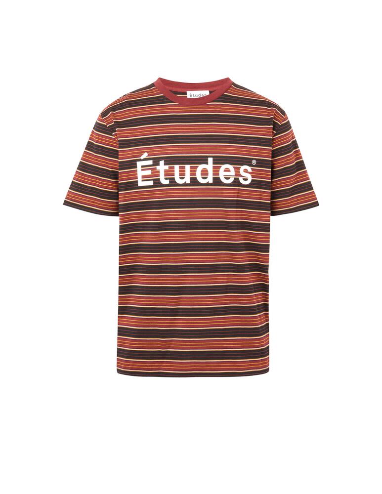 rinascente Etudes Maglietta girocollo a righe logo