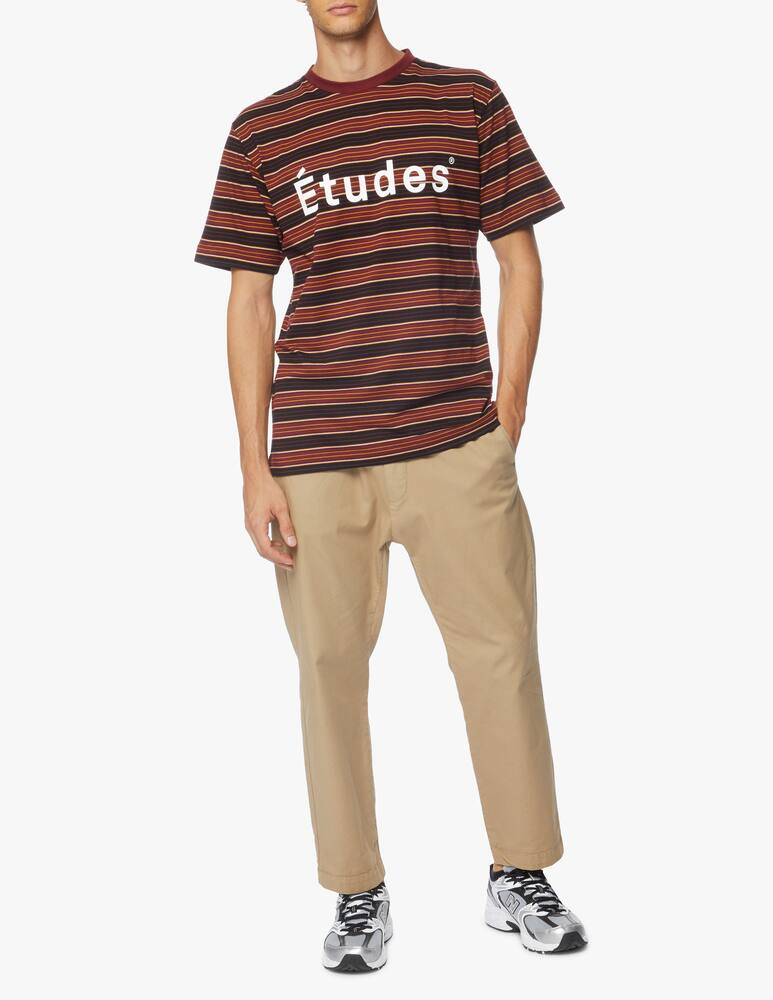 rinascente Etudes Maglietta girocollo a righe logo