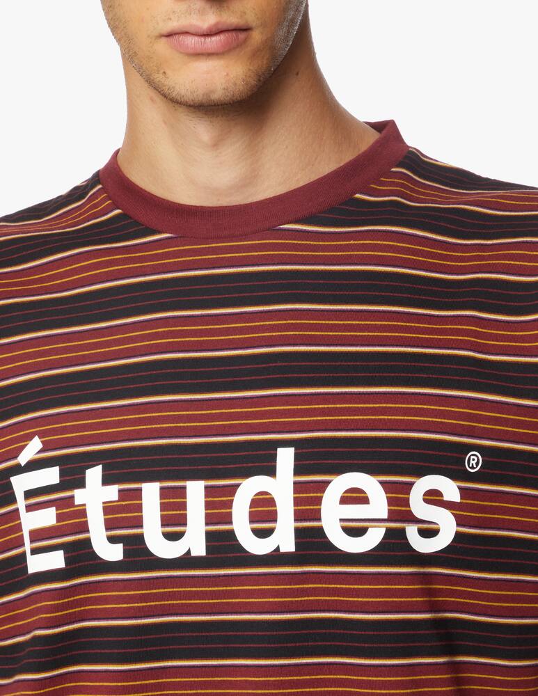 rinascente Etudes Maglietta girocollo a righe logo
