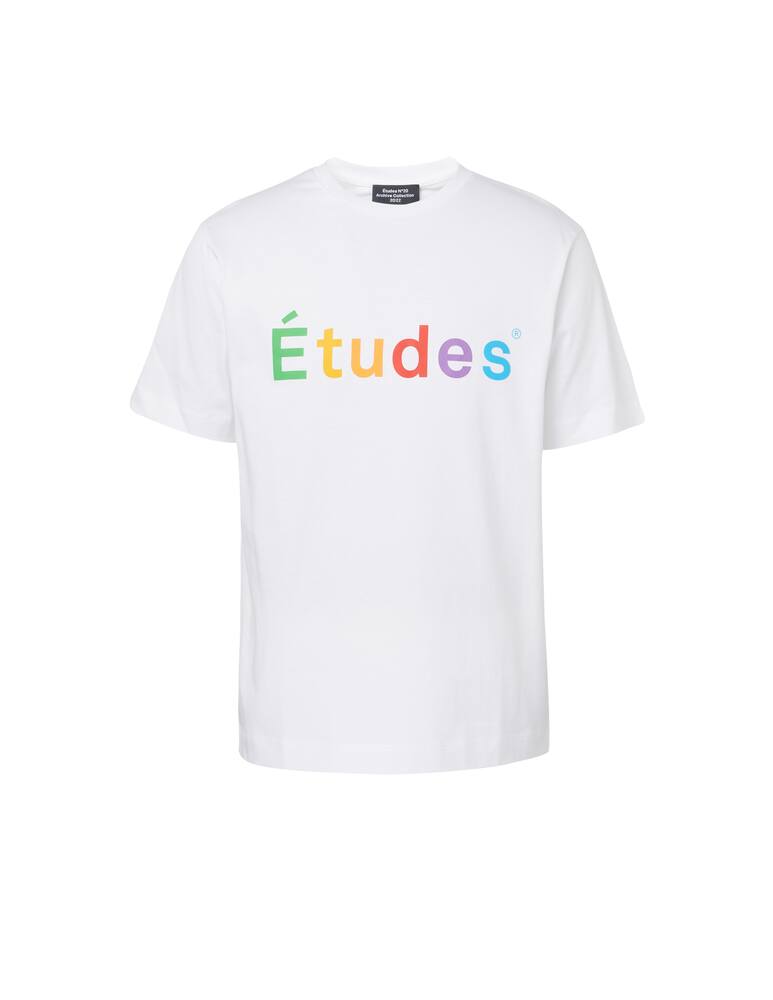 rinascente Etudes Multicolor logo t-shirt - white